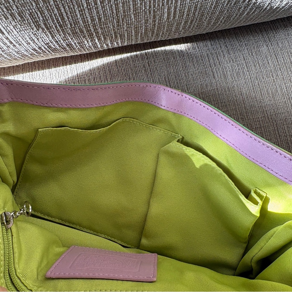 Multi Color Coach Bag with Adjustable Strap - Picture 8 of 15